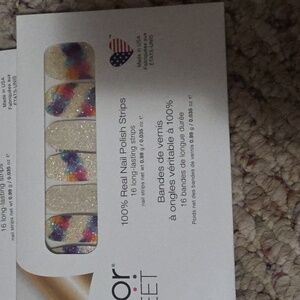 Colorful Glitter Nail Polish Strips - Multicolor - Unbranded